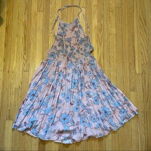 Floral halter dress